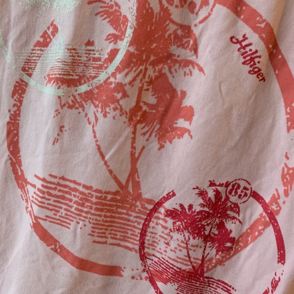 Tommy Hilfiger Pink Print Tee - Picture 3 of 5